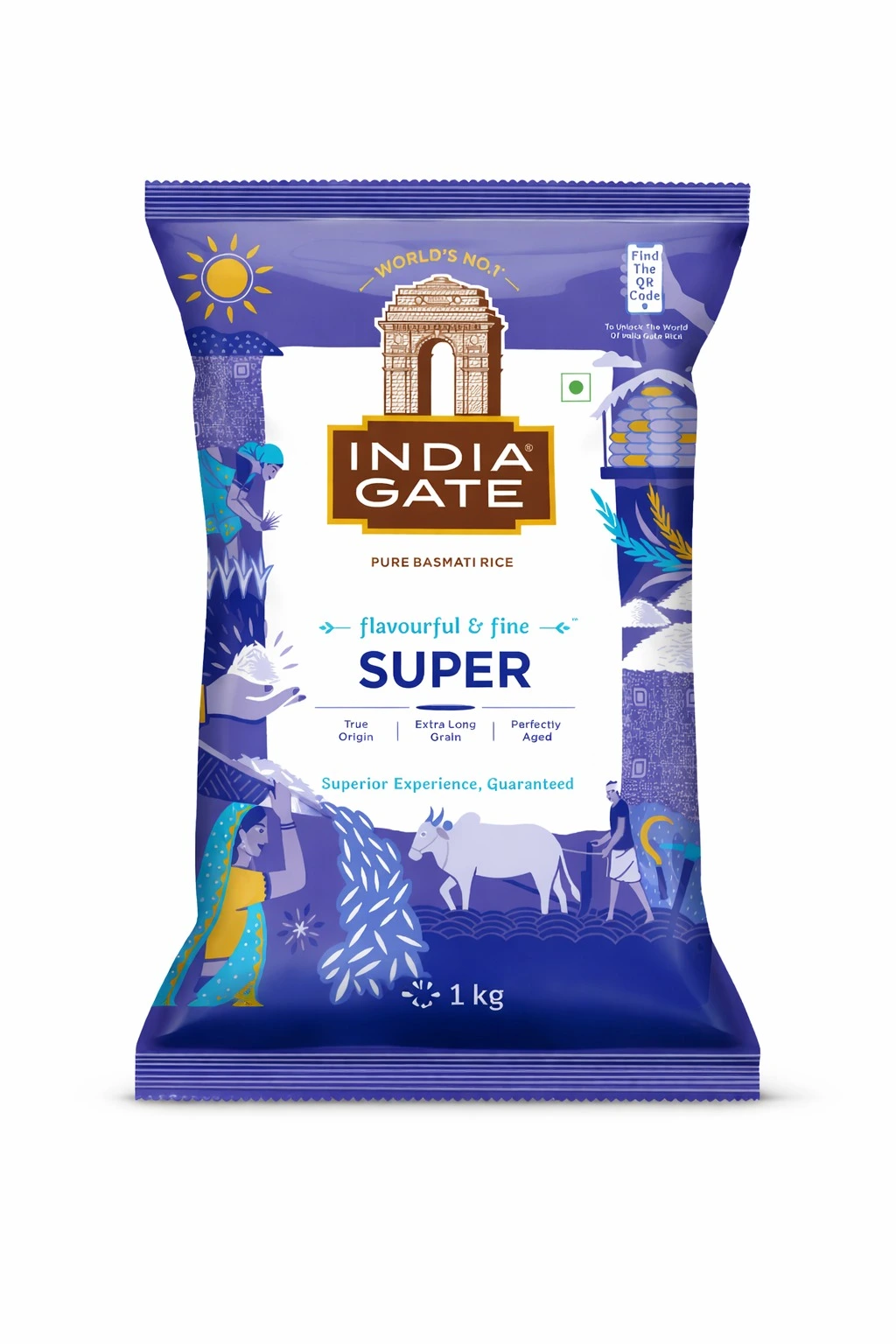 India Gate Basmati Rice (Super) 1 kg