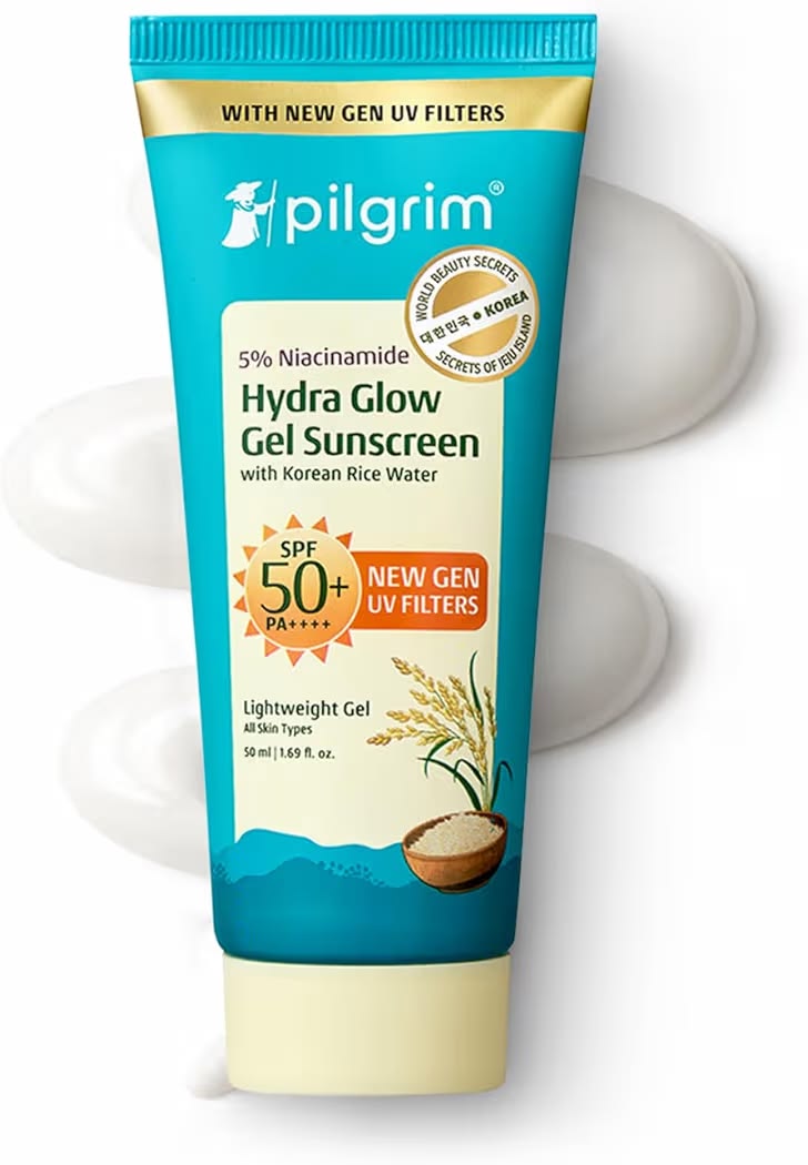 Pilgrim 5% Niacinamide Hydra Glow Gel Sunscreen – 50 ml