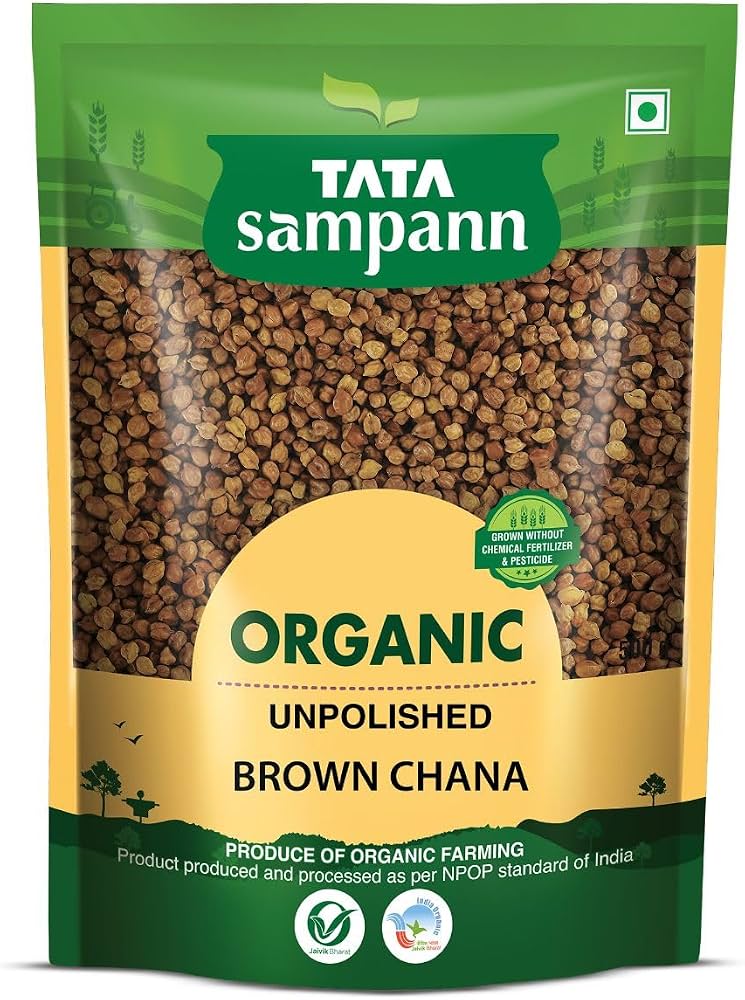 Tata Sampann Organic Brown (Kala) Chana – 500 g