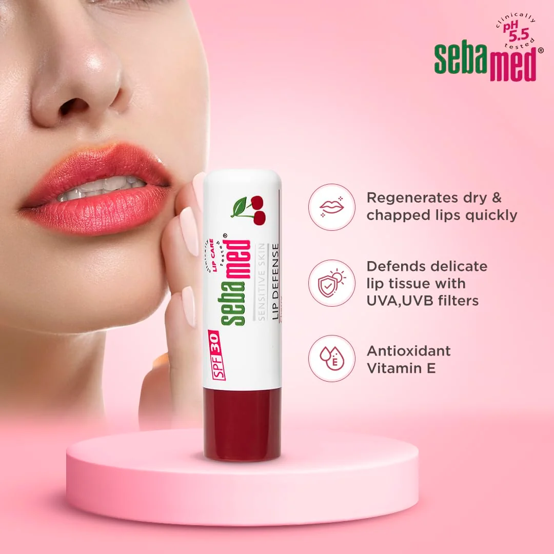 Sebamed Lip Defense SPF30 – Cherry – 4.8 g