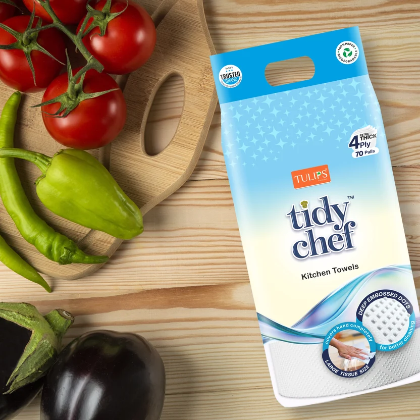 Tidy Chef Extra Thick Kitchen Towels – 4 Ply – 70 Pulls