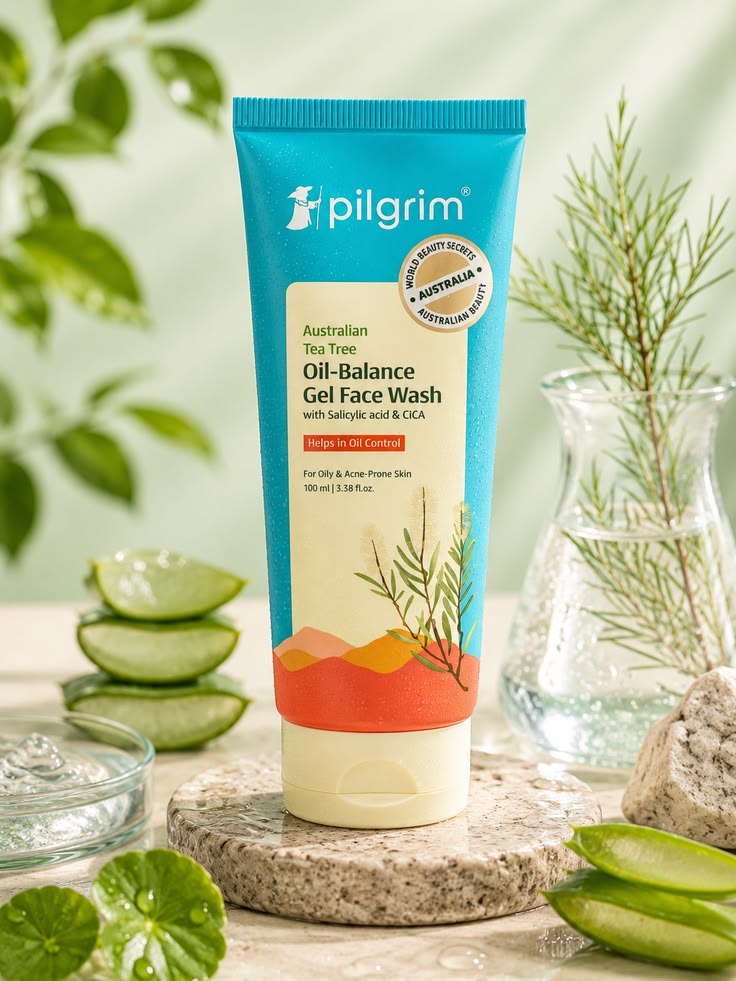 Pilgrim Australian Tea Tree Oil-Balance Gel Face Wash – 100 ml