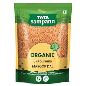 Tata Sampann Organic Masoor Dal – 500 g