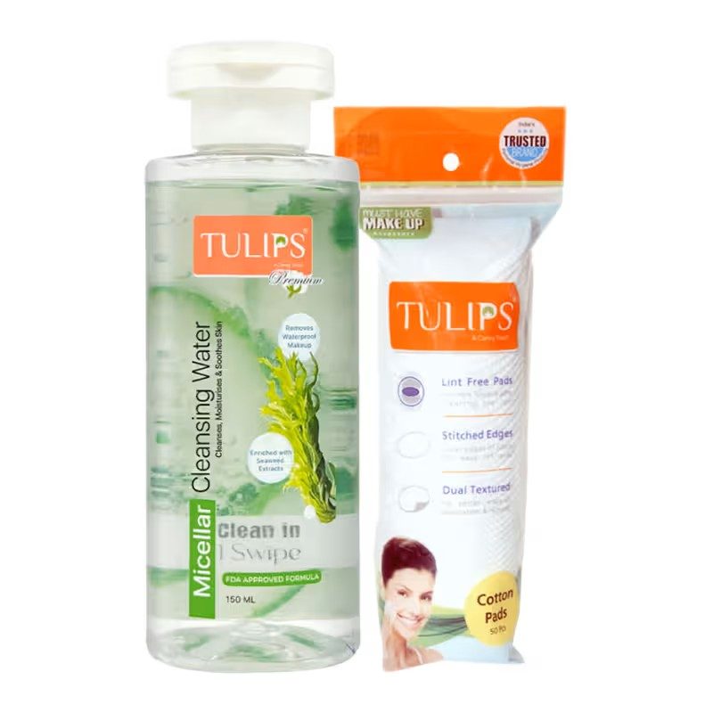 TULIPS Micellar Cleansing Water – Seaweed Extracts, 180 ml